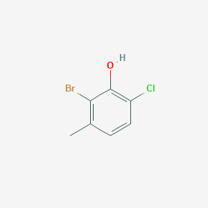 B1525537 2-Bromo-6-chloro-3-methylphenol CAS No. 1211512-31-0