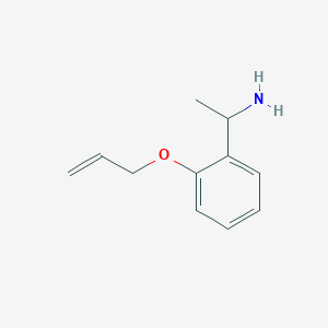 B1525538 1-[2-(Allyloxy)phenyl]ethanamine CAS No. 1184578-88-8