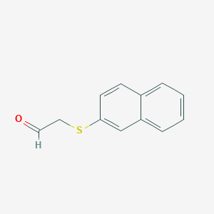 molecular formula C12H10OS B15255388 2-(Naphthalen-2-ylsulfanyl)acetaldehyde 