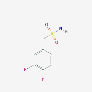 molecular formula C8H9F2NO2S B15255411 1-(3,4-Difluorophenyl)-N-methylmethanesulfonamide 