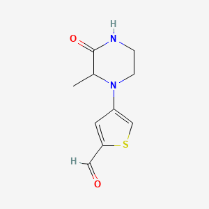 4-(2-Methyl-3-oxopiperazin-1-YL)thiophene-2-carbaldehyde