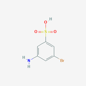 3-Amino-5-bromobenzene-1-sulfonic acid