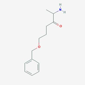 molecular formula C13H19NO2 B15255449 2-Amino-6-(benzyloxy)hexan-3-one 