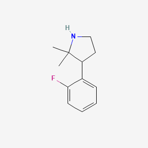 3-(2-Fluorophenyl)-2,2-dimethylpyrrolidine