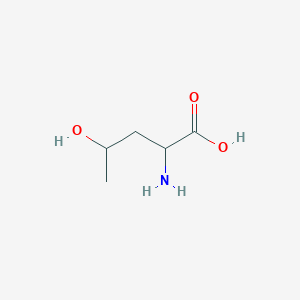 molecular formula C5H11NO3 B15255492 2-Amino-4-hydroxypentanoic acid 