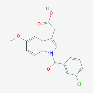 molecular formula C19H16ClNO4 B152555 [1-(3-氯苯甲酰)-5-甲氧基-2-甲基-1H-吲哚-3-基]乙酸 CAS No. 807614-94-4