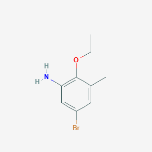 molecular formula C9H12BrNO B1525556 5-溴-2-乙氧基-3-甲基苯胺 CAS No. 1381944-55-3