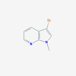 molecular formula C8H7BrN2 B152556 3-bromo-1-metil-1H-pirrolo[2,3-b]piridina CAS No. 281192-91-4