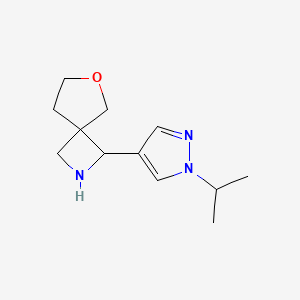 1-[1-(Propan-2-yl)-1H-pyrazol-4-yl]-6-oxa-2-azaspiro[3.4]octane