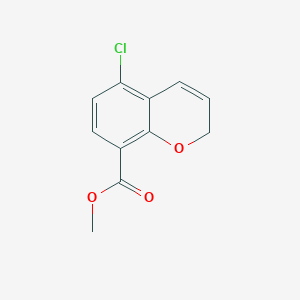 molecular formula C11H9ClO3 B15255630 methyl 5-chloro-2H-chromene-8-carboxylate 