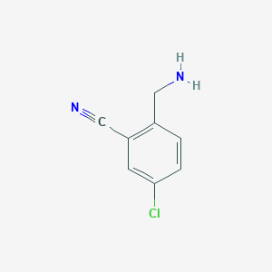 molecular formula C8H7ClN2 B1525564 2-(氨甲基)-5-氯苯甲腈 CAS No. 940062-12-4