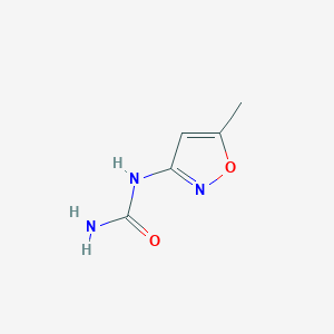 molecular formula C5H7N3O2 B15255645 (5-Methyl-1,2-oxazol-3-yl)urea CAS No. 55808-26-9