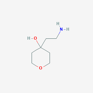molecular formula C7H15NO2 B1525565 4-(2-氨基乙基)氧杂环-4-醇 CAS No. 910448-68-9