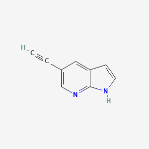 molecular formula C9H6N2 B1525569 5-乙炔基-1H-吡咯并[2,3-b]吡啶 CAS No. 1207351-16-3
