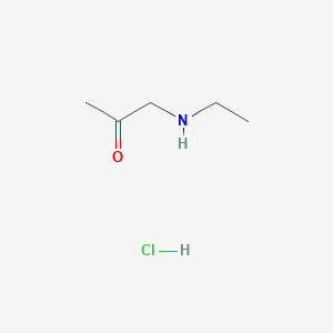 molecular formula C5H12ClNO B1525571 1-(乙基氨基)丙酮盐酸盐 CAS No. 1314969-78-2