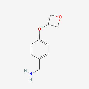 [4-(Oxetan-3-yloxy)phenyl]methanamine