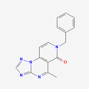molecular formula C16H13N5O B1525575 7-苄基-5-甲基吡啶并[3,4-e][1,2,4]三唑并[1,5-a]嘧啶-6(7H)-酮 CAS No. 1306739-28-5