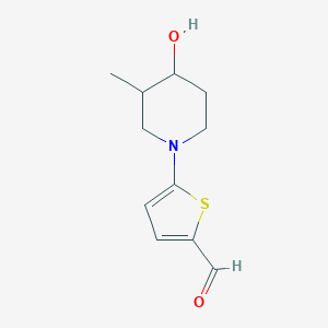 5-(4-Hydroxy-3-methylpiperidin-1-yl)thiophene-2-carbaldehyde