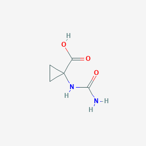 molecular formula C5H8N2O3 B1525582 1-(氨基甲酰氨基)环丙烷-1-羧酸 CAS No. 861339-27-7