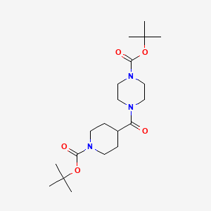 B1525585 N-Boc-4-(4-boc-piperazinocarbonyl)piperidine CAS No. 1278859-58-7