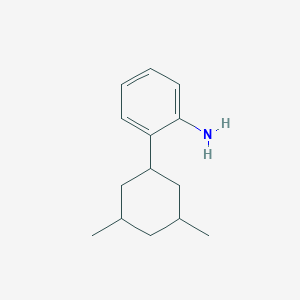 molecular formula C14H21N B15255852 2-(3,5-Dimethylcyclohexyl)aniline 