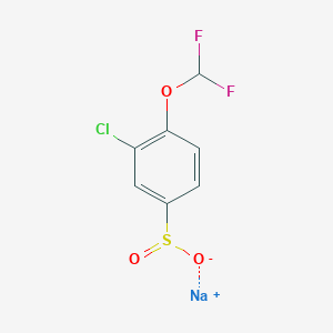 Sodium 3-chloro-4-(difluoromethoxy)benzene-1-sulfinate