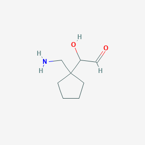 2-[1-(Aminomethyl)cyclopentyl]-2-hydroxyacetaldehyde