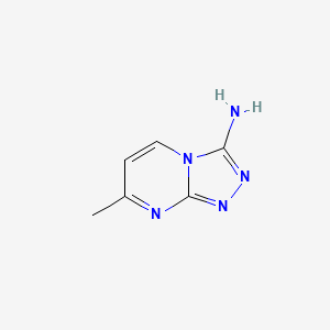 molecular formula C6H7N5 B1525593 7-甲基[1,2,4]三唑并[4,3-A]嘧啶-3-胺 CAS No. 117888-93-4