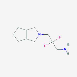 2,2-Difluoro-3-{octahydrocyclopenta[c]pyrrol-2-yl}propan-1-amine