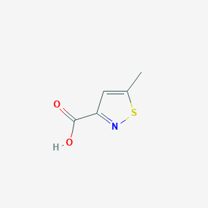 molecular formula C5H5NO2S B1525599 5-Methylisothiazole-3-carboxylic acid CAS No. 110632-59-2