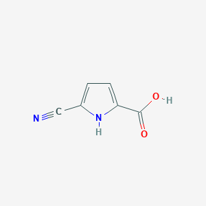 molecular formula C6H4N2O2 B1525600 5-氰基-1H-吡咯-2-羧酸 CAS No. 854044-30-7