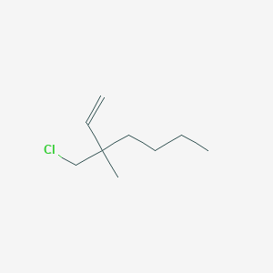 molecular formula C9H17Cl B15256002 3-(Chloromethyl)-3-methylhept-1-ene 