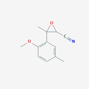 3-(2-Methoxy-5-methylphenyl)-3-methyloxirane-2-carbonitrile