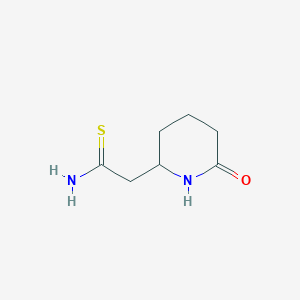 2-(6-Oxopiperidin-2-yl)ethanethioamide