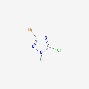 molecular formula C2HBrClN3 B1525605 3-溴-5-氯-1H-1,2,4-三唑 CAS No. 15777-55-6