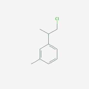 molecular formula C10H13Cl B15256081 1-(1-Chloropropan-2-yl)-3-methylbenzene 