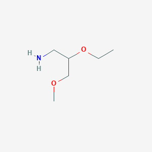 molecular formula C6H15NO2 B15256108 2-Ethoxy-3-methoxypropan-1-amine 