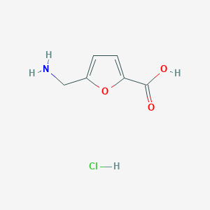 molecular formula C6H8ClNO3 B1525611 5-(Aminomethyl)furan-2-carboxylic acid hydrochloride CAS No. 51521-95-0