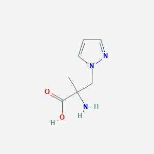 2-amino-2-methyl-3-(1H-pyrazol-1-yl)propanoic acid