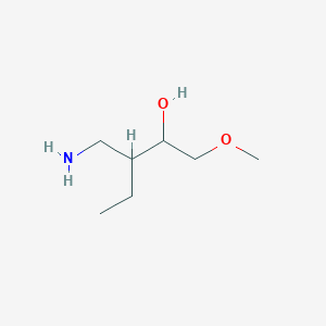 3-(Aminomethyl)-1-methoxypentan-2-ol