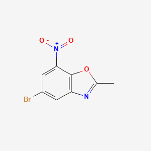 molecular formula C8H5BrN2O3 B1525624 5-溴-2-甲基-7-硝基-1,3-苯并恶唑 CAS No. 1226072-60-1