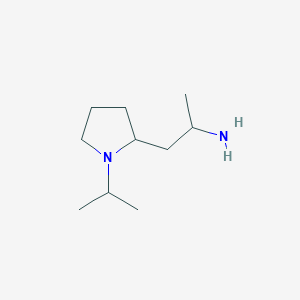 1-[1-(Propan-2-yl)pyrrolidin-2-yl]propan-2-amine