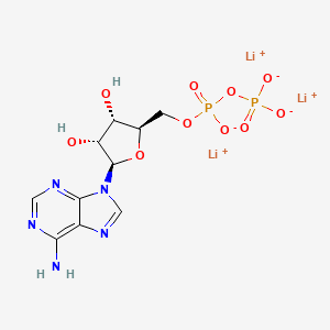 molecular formula C10H12Li3N5O10P2 B1525625 5'-三氢二磷酸腺苷，三锂盐 CAS No. 31008-64-7