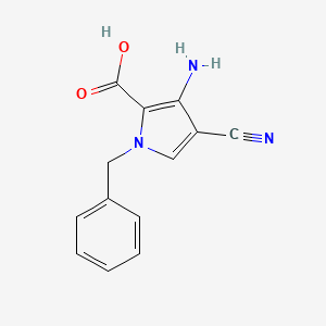 3-amino-1-benzyl-4-cyano-1H-pyrrole-2-carboxylic acid