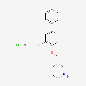 3-{[(3-Bromo[1,1'-biphenyl]-4-yl)oxy]-methyl}piperidine hydrochloride