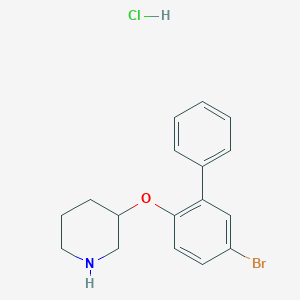 5-Bromo[1,1'-biphenyl]-2-yl 3-piperidinyl ether hydrochloride