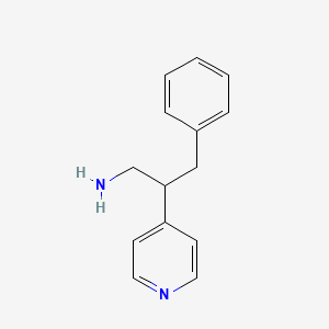 3-Phenyl-2-(pyridin-4-yl)propan-1-amine