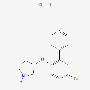 5-Bromo[1,1'-biphenyl]-2-yl 3-pyrrolidinyl ether hydrochloride