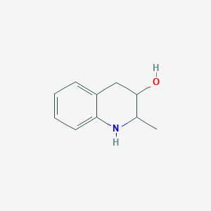 molecular formula C10H13NO B15256358 2-Methyl-1,2,3,4-tetrahydroquinolin-3-OL 