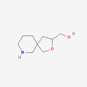 molecular formula C9H17NO2 B15256364 2-Oxa-7-azaspiro[4.5]decan-3-ylmethanol 